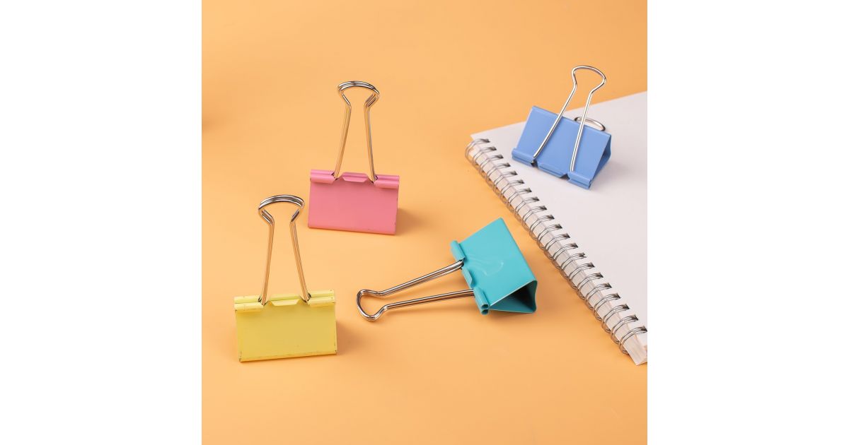 Binder Clips 51mm Deli 12 Pieces · Stationery