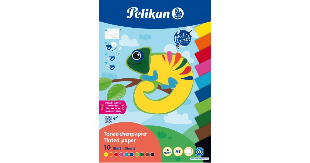 Tinted drawing paper pad Pelikan A3 10 Sheets · Stationery